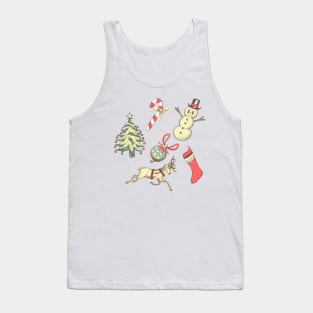 Vintage Style Christmas Tank Top